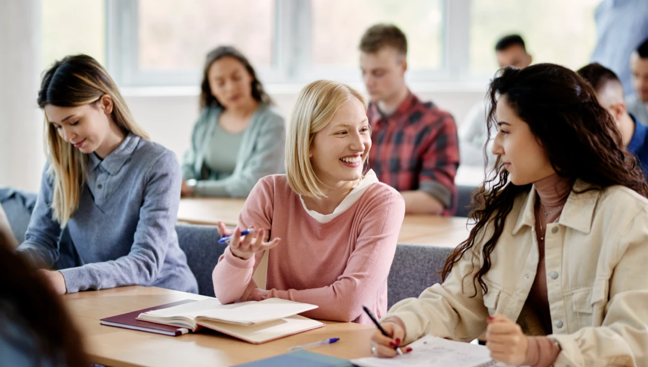 Classroom full of students